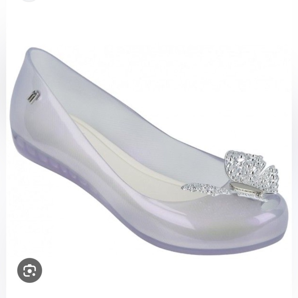 EUC MELLISA CINDERELLA BUTTERFLY  JELLY FLATS 8